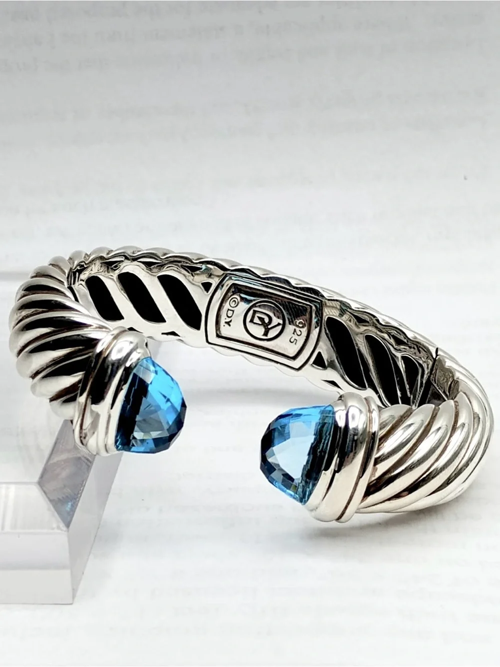 David Yurman 15mm Waverly Topaz Bracelet
